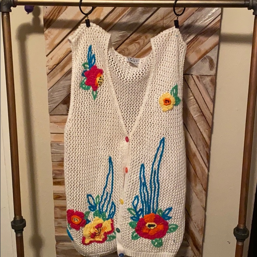 Vintage embroidered vest